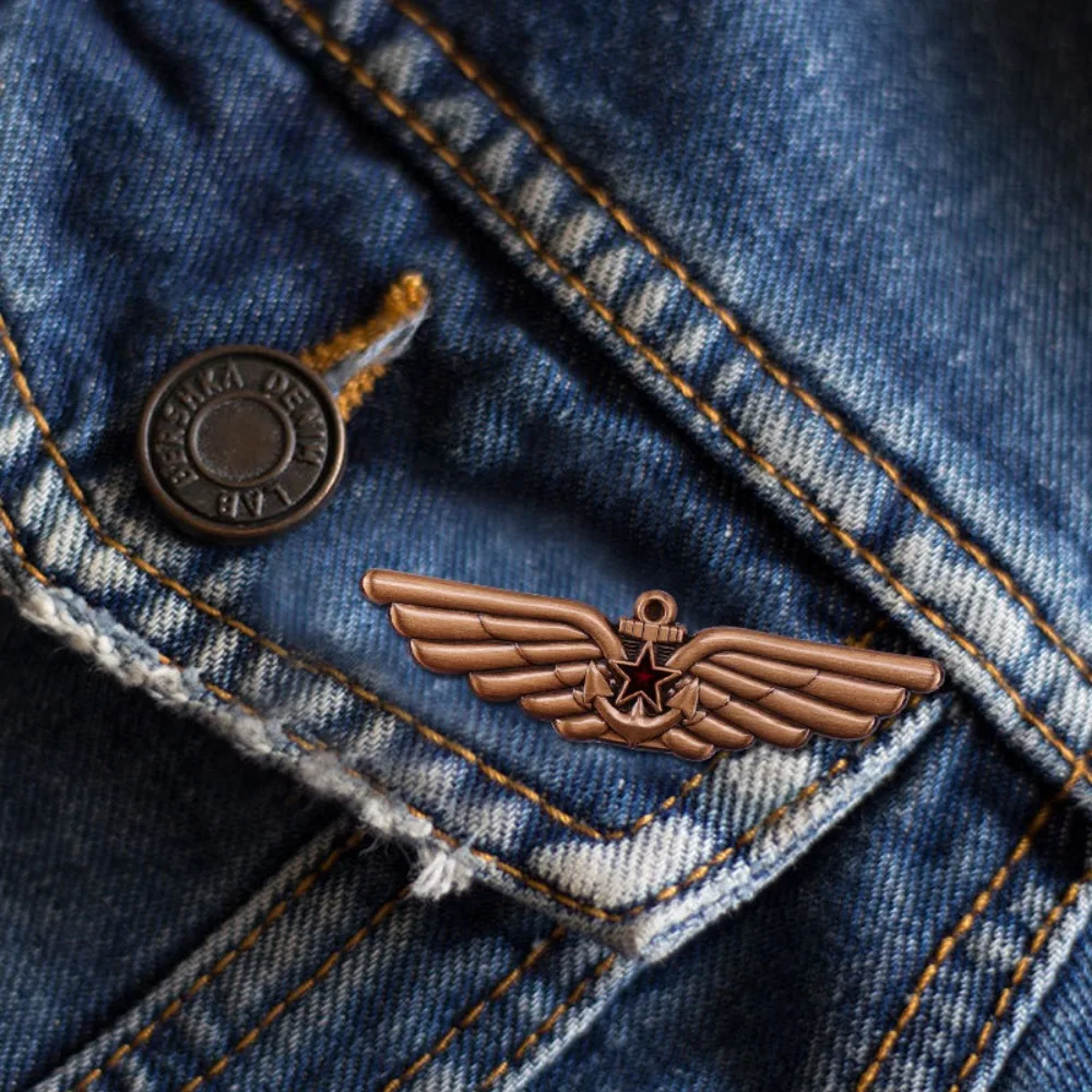 Retro Soviet Air Force Medal Badge 4 Retro Soviet Air Force Medal Badge - Image 4