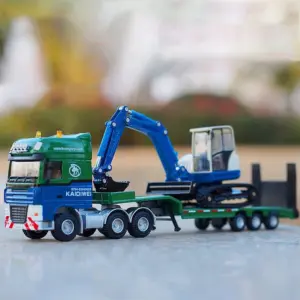 1:50 Scale Truck and Excavator Model Set 9 Sb1942b5ae0db49f283fcc01f4fc3d541t