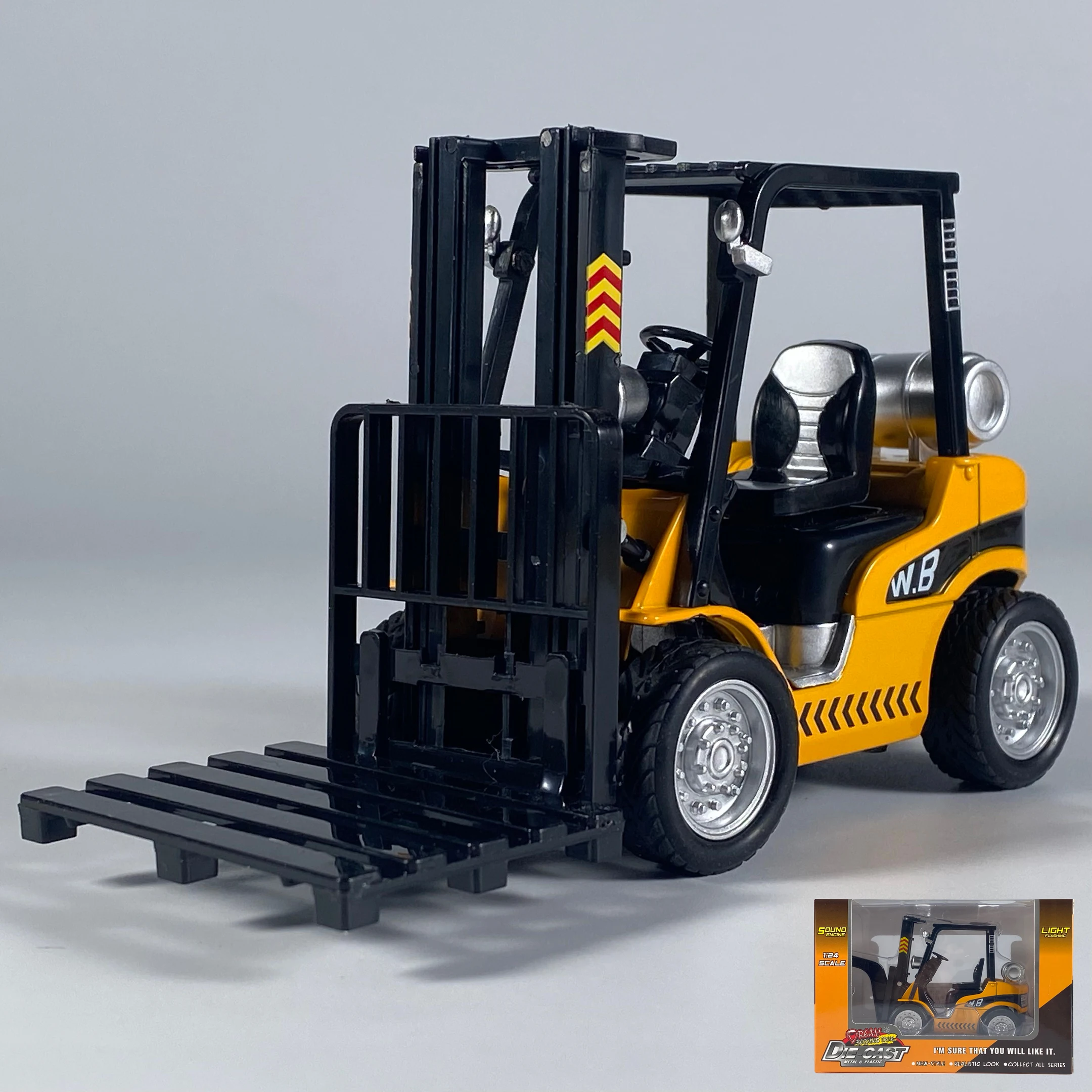 1:24 Diecast Forklift Crane Model 7 1:24 Diecast Forklift Crane Model - Image 7