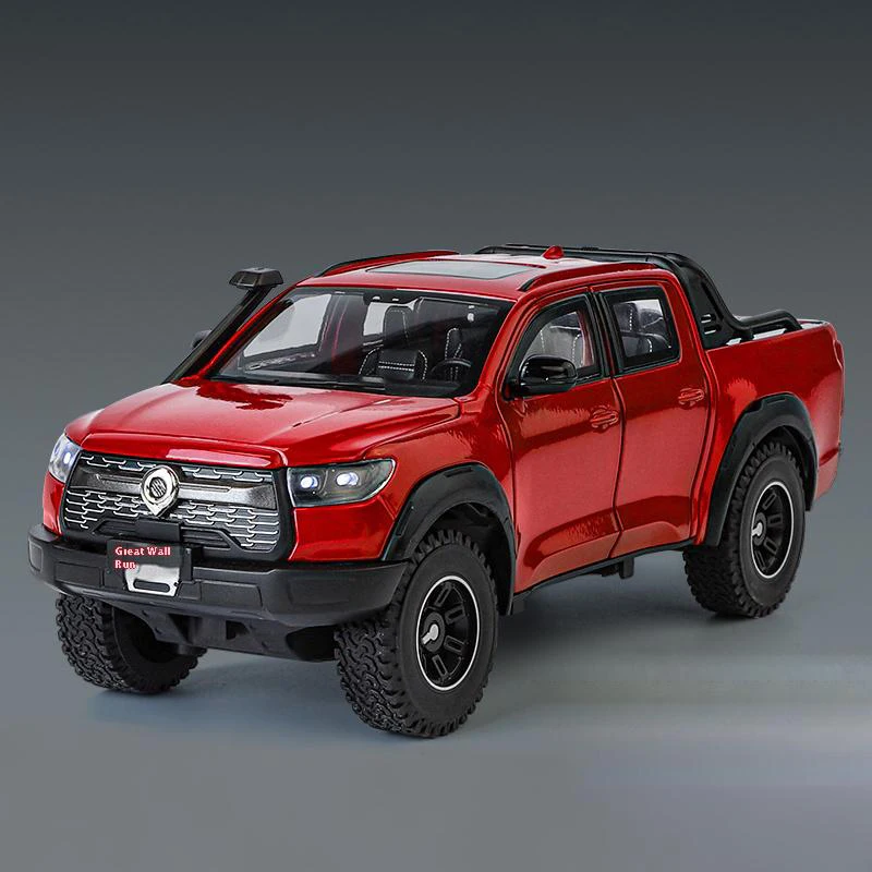 Vibrant Red Great Wall POER Pickup 1:24 Diecast Model 13 Vibrant Red Great Wall POER Pickup 1:24 Diecast Model - Image 13