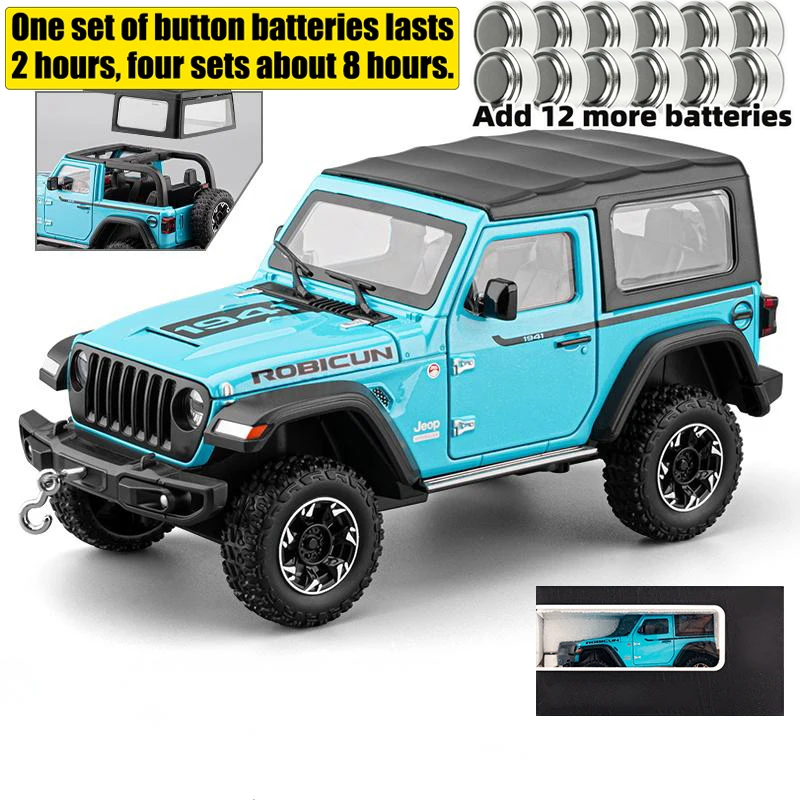 1:24 Scale Jeep Wrangler Rubicon Diecast Model 18 1:24 Scale Jeep Wrangler Rubicon Diecast Model - Image 18
