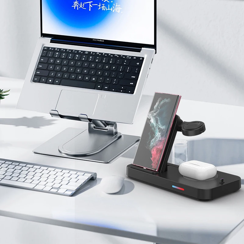 4-in-1 Wireless Charger for Phones, Headphones, Watches 3 4-in-1 Wireless Charger for Phones, Headphones, Watches - Image 3