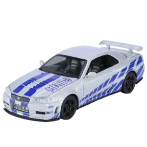 GTR R34 Skyline 1:32 Diecast Model with Lights 15 Sbbcca935569a49f5beb8542d5b6eb7244