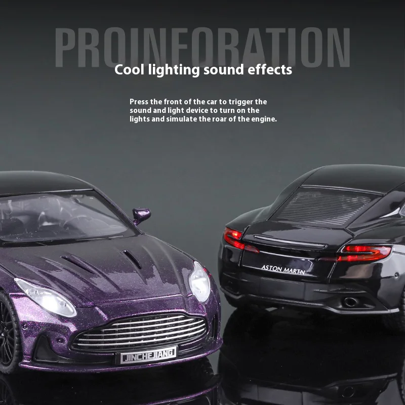 High-Gloss Purple Sports Car Model Ornament 2 High-Gloss Purple Sports Car Model Ornament - Image 2