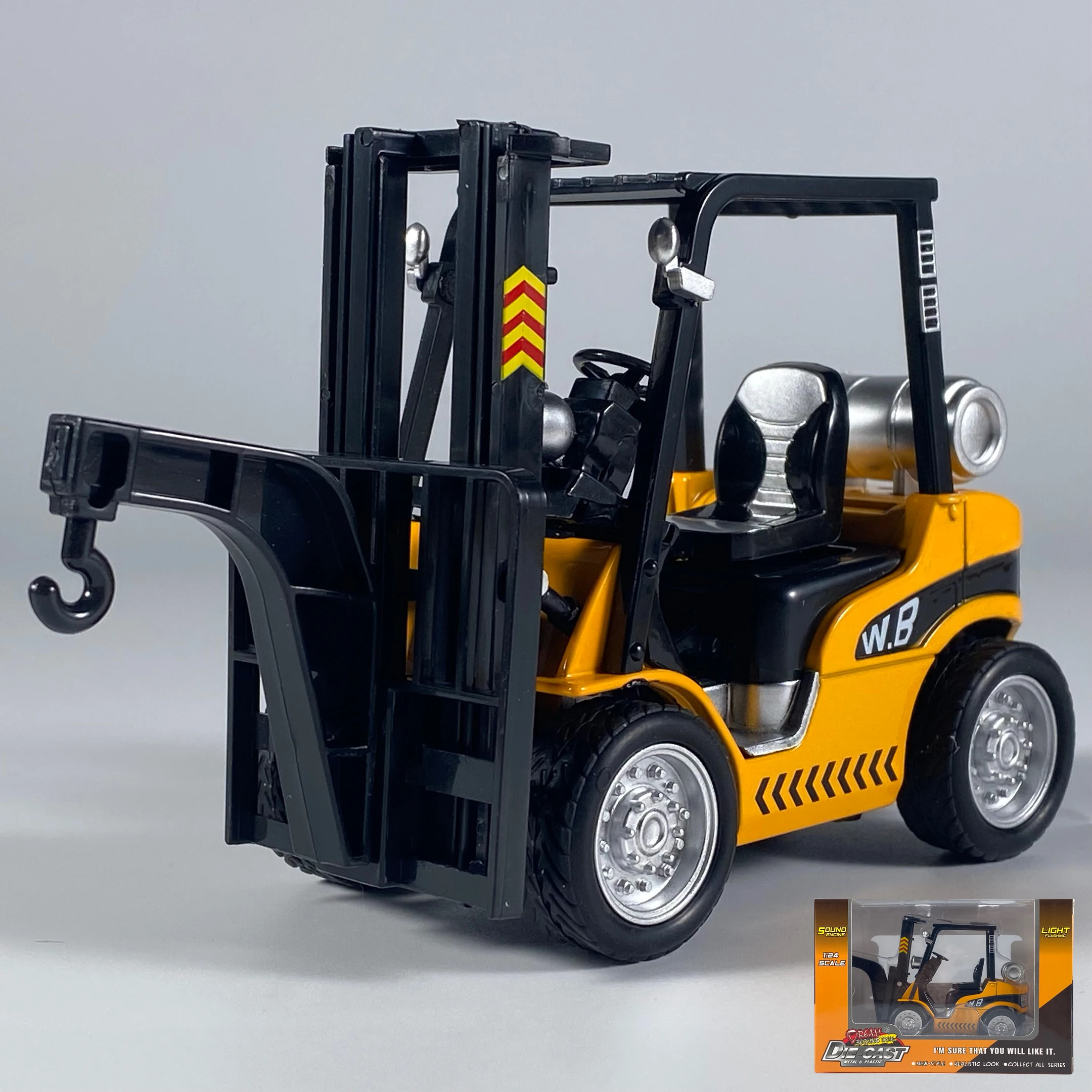 1:24 Diecast Forklift Crane Model 8 1:24 Diecast Forklift Crane Model - Image 8