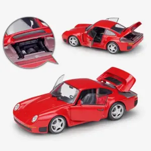 Welly 1:24 Scale Red Diecast Sports Car Model 9 Sbfa01ddbe6684565892e79e9554529c7J