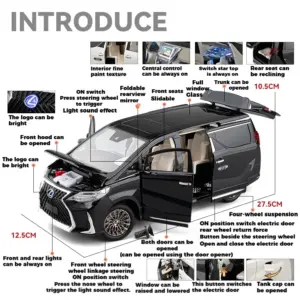 Lexus LM300 1:18 Scale Diecast Model Car 12 Sc0fe80c133a049f1a786efc3151263adG