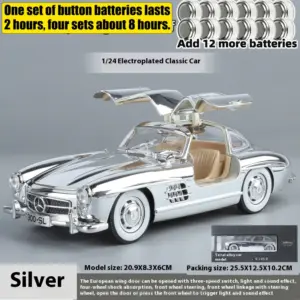 Mercedes-Benz 300SL 1:24 Diecast Model Car 29 Sc1200da9f8ec4569a744e50e43a7b7d69