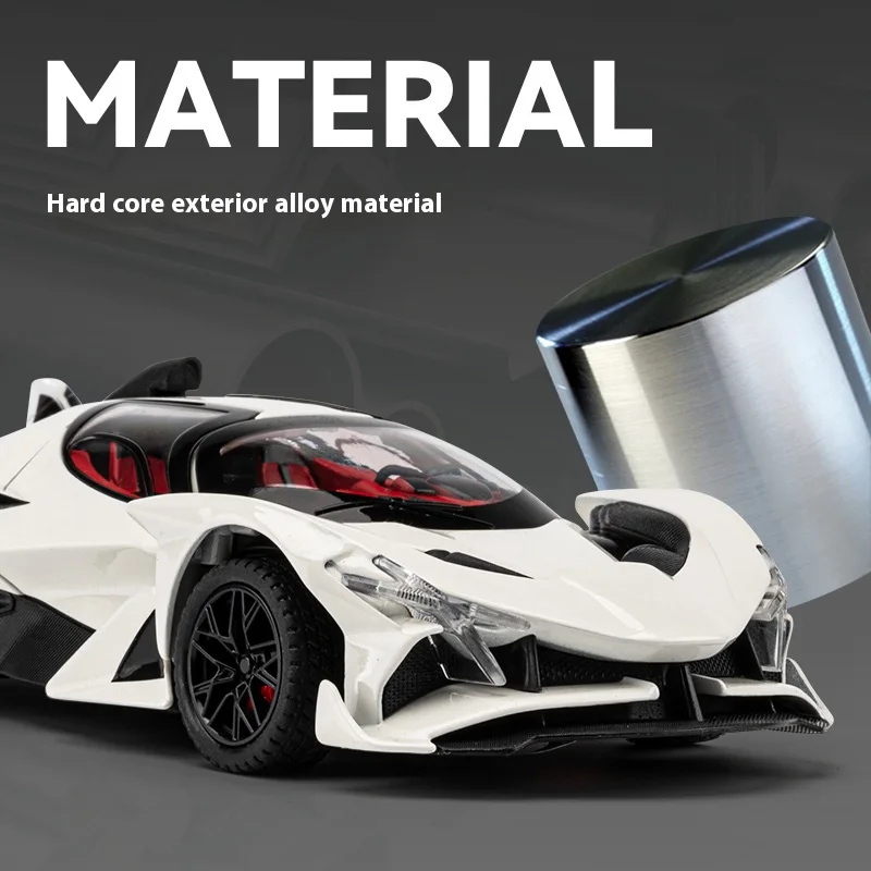 EVO Alloy Model Car in Vibrant Orange 3 EVO Alloy Model Car in Vibrant Orange - Image 3