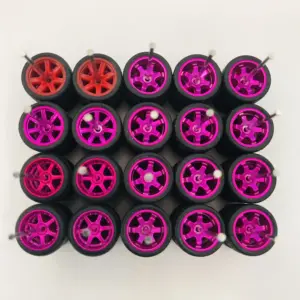 1/64 Scale Alloy Car Model Wheel Set 30 Sc20a1ba5bd254b06ba549e0232b100d2p