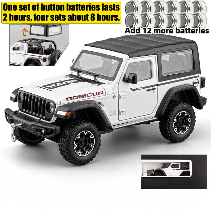1:24 Scale Jeep Wrangler Rubicon Diecast Model 17 1:24 Scale Jeep Wrangler Rubicon Diecast Model - Image 17