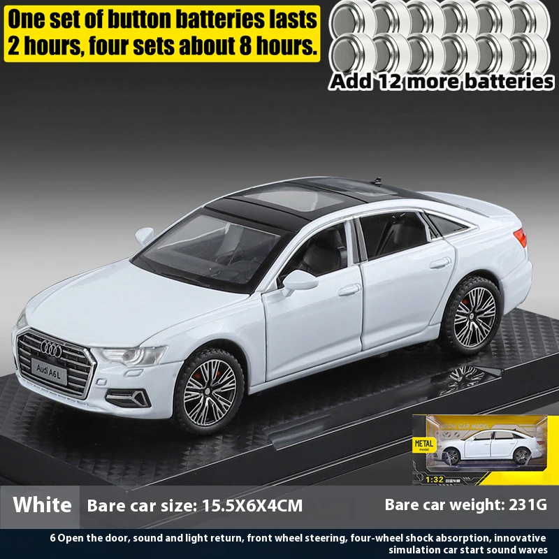 Audi A6L Luxury Midsize Sedan Diecast Model 1:32 13 Audi A6L Luxury Midsize Sedan Diecast Model 1:32 - Image 13