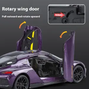 Gemera GT 1:32 Scale Diecast Model in Metallic Purple 20 Sc6bc9c8ba821460bbc2c15e6ab2a5ec8i