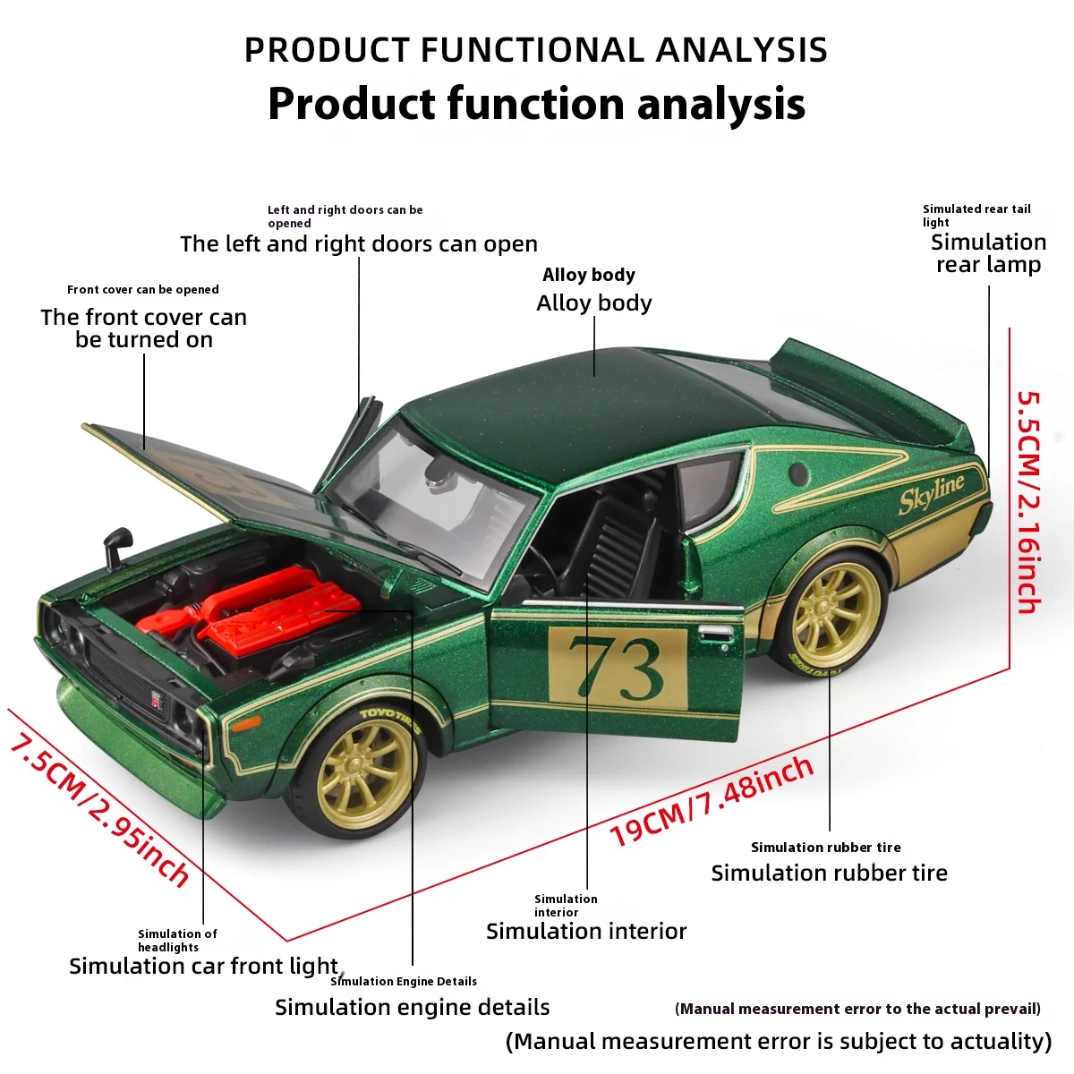 Luxury Retro Alloy Sedan Model 1:24 Scale 4 Luxury Retro Alloy Sedan Model 1:24 Scale - Image 4