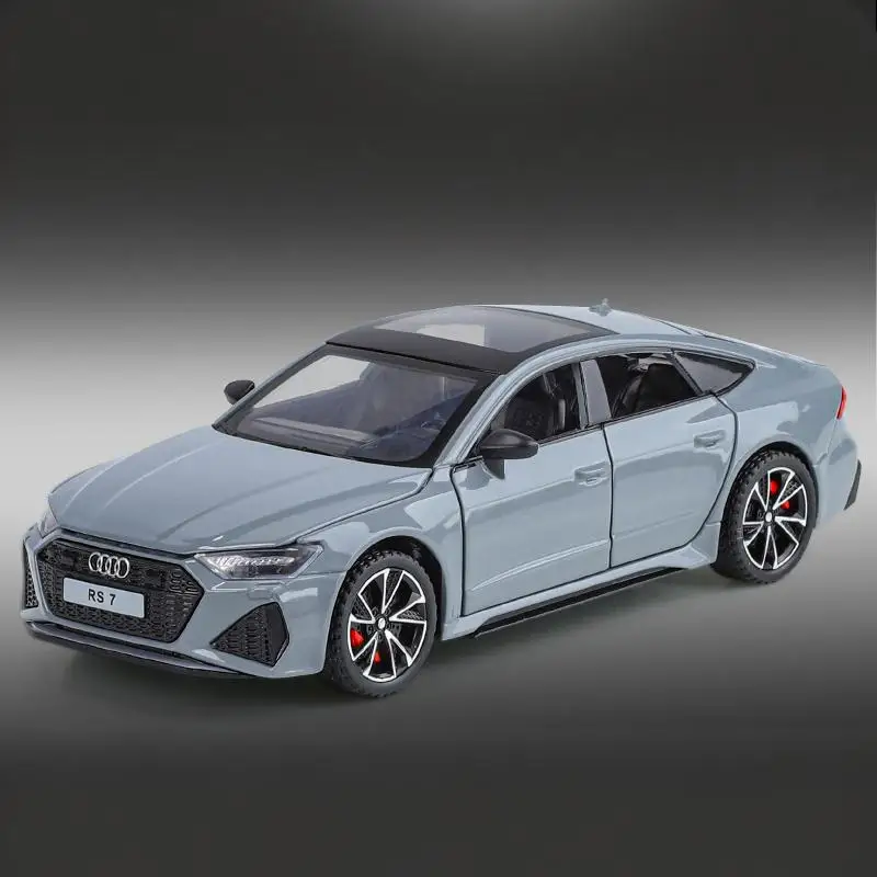 1:32 Audi RS7 Diecast Model Car in Grey 7 1:32 Audi RS7 Diecast Model Car in Grey - Image 7