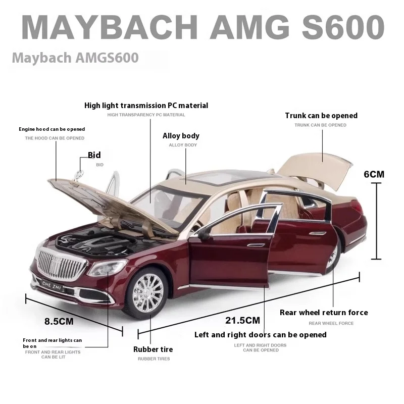 1:24 Scale Mercedes-Benz Maybach GLS600 Model 4 1:24 Scale Mercedes-Benz Maybach GLS600 Model - Image 4