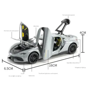 1:32 Scale Metallic Silver Die-Cast Supercar Model 17 Sd0b1d882fd5648dba9e8d273b70edefes