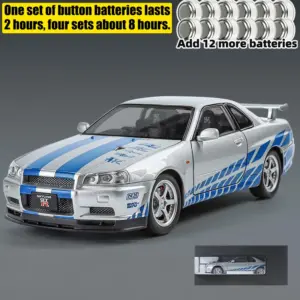 Nissan GTR R34 Skyline 1:24 Diecast Model 33 Sd0c714286a5348c686c2da75b5ecedeeT