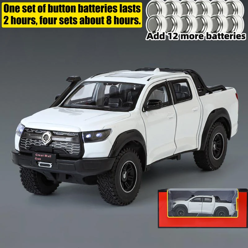 Vibrant Red Great Wall POER Pickup 1:24 Diecast Model 16 Vibrant Red Great Wall POER Pickup 1:24 Diecast Model - Image 16