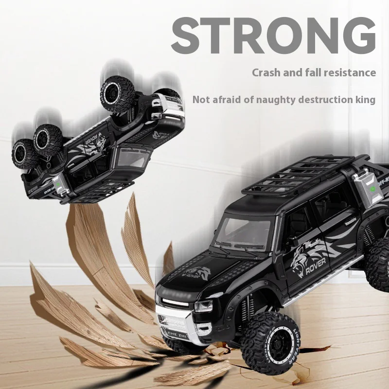 Off-Road Alloy Car Model Six-Wheeled Design 5 Off-Road Alloy Car Model Six-Wheeled Design - Image 5