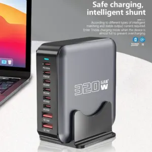 320W GaN Desktop Multi-Function Charging Station 14 Sd5fbcd6d19074b57b740060fc742401b9