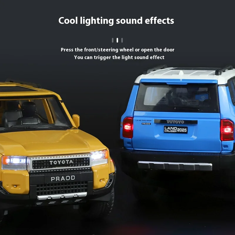 1:24 Diecast 2025 Toyota PRADO Land Cruiser 4 1:24 Diecast 2025 Toyota PRADO Land Cruiser - Image 4