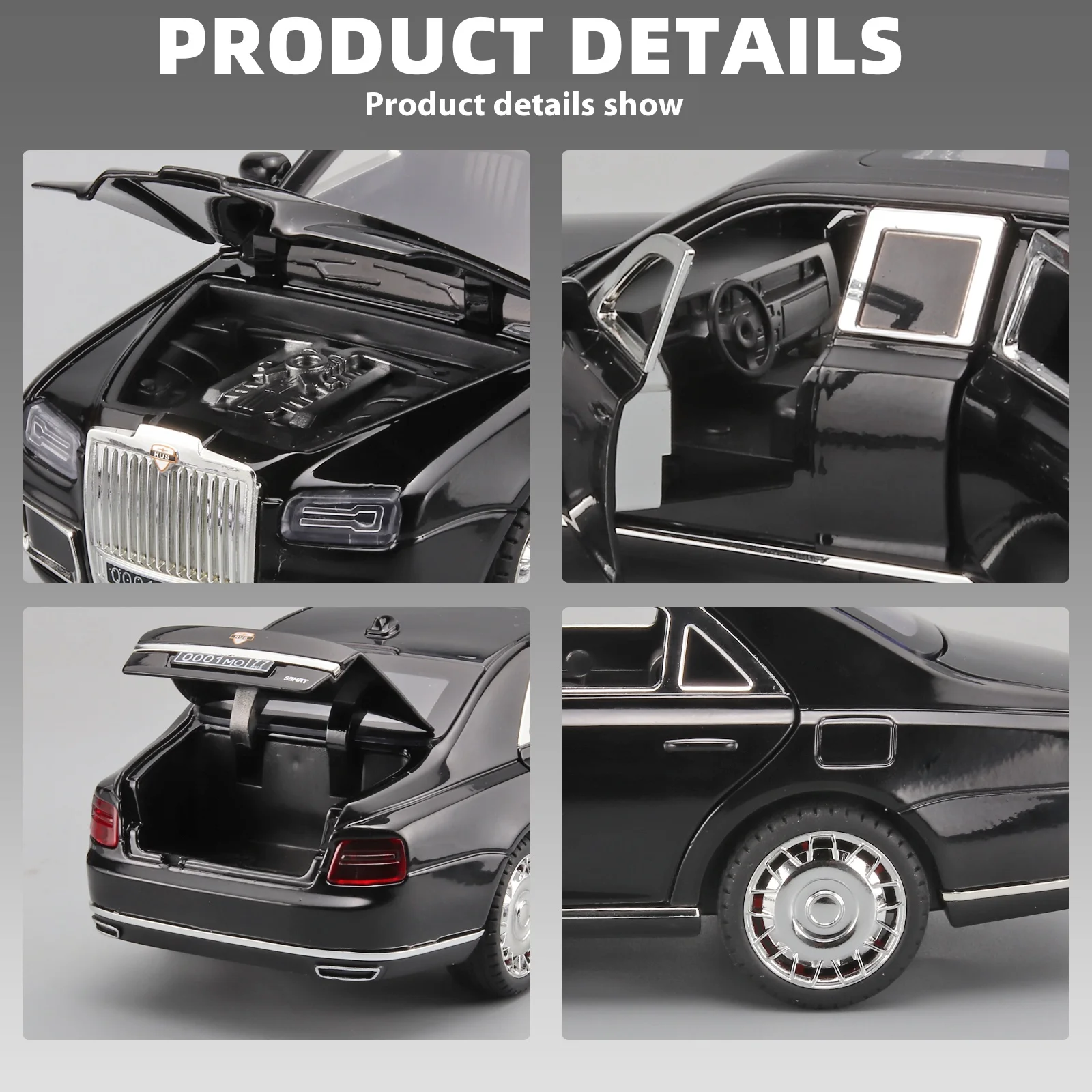Aurus Motors Aurus Senat Limousine Model 1:24 6 Aurus Motors Aurus Senat Limousine Model 1:24 - Image 6