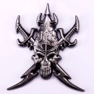 Dark Eldar Warrior Skull Badge 4cm Metal Alloy 8 Sdac88a06a2ee43018f77fad29eb6dc8cA