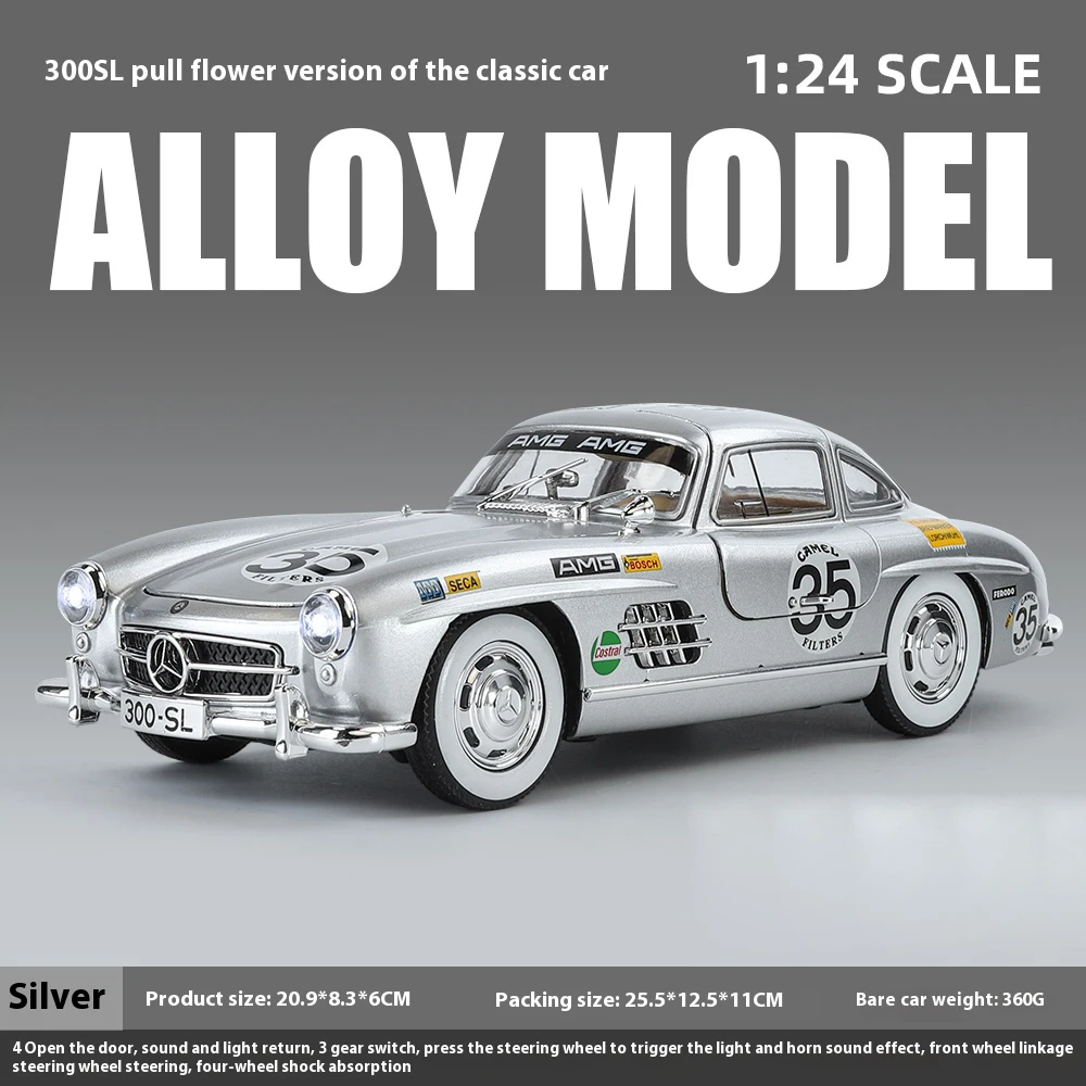Mercedes-Benz 300SL 1:24 Diecast Model Car 20 Mercedes-Benz 300SL 1:24 Diecast Model Car - Image 20