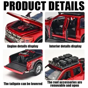 1:24 Scale F150 Off Road Pickup Model Car 20 Sddc34a9d2a334fe0abb19a6347ef75bfl