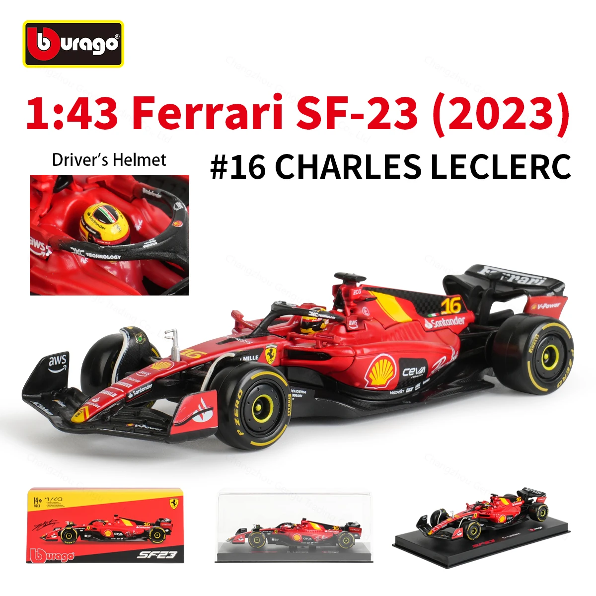 Bburago 1:43 2023 Ferrari SF23 F1 Model Car 10 Bburago 1:43 2023 Ferrari SF23 F1 Model Car - Image 10