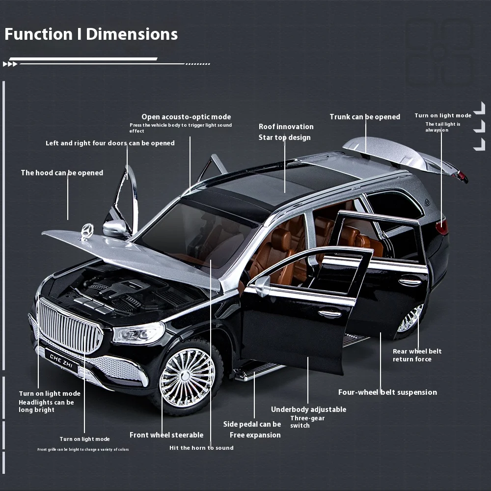 1:24 Scale Mercedes Benz Maybach GLS600 Model 2 1:24 Scale Mercedes Benz Maybach GLS600 Model - Image 2