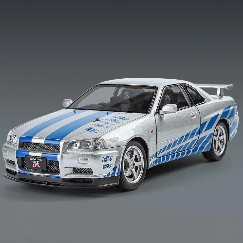 Nissan GTR R34 Skyline 1:24 Diecast Model 10 Nissan GTR R34 Skyline 1:24 Diecast Model - Image 10