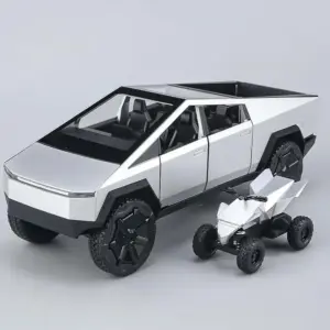 1:32 Scale Die-Cast Cybertruck Model with ATV 21 Se30c52a7d3924f398dac70870c8e142an
