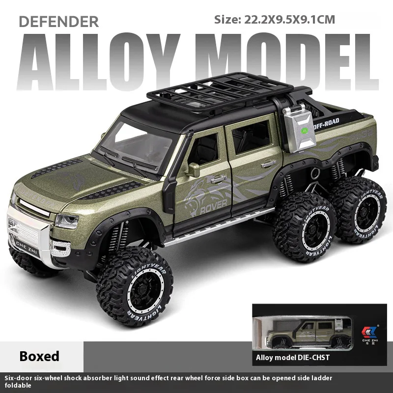 Off-Road Alloy Car Model Six-Wheeled Design 9 Off-Road Alloy Car Model Six-Wheeled Design - Image 9