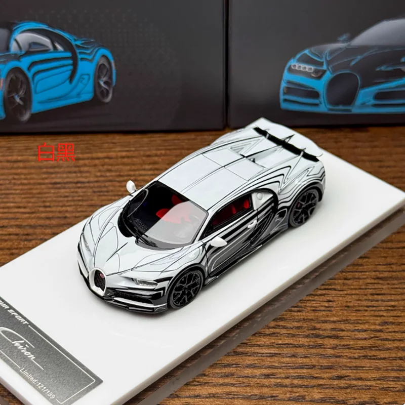 1:64 Scale Bugatti Chiron Model in Turquoise 7 1:64 Scale Bugatti Chiron Model in Turquoise - Image 7