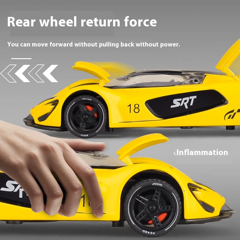 1:32 Scale White Sports Car Model with Graphics 4 1:32 Scale White Sports Car Model with Graphics - Image 4