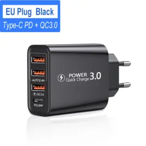 USB 30W Fast Charger with 4 Ports 19 Se99724df4a9748c7b2a01f29a74da5bcJ