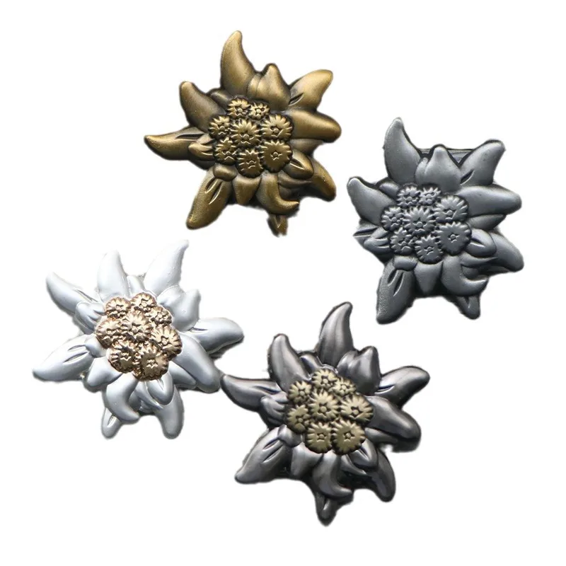 Retro Style Edelweiss Badge Pin 3.6 cm 6 Retro Style Edelweiss Badge Pin 3.6 cm - Image 6