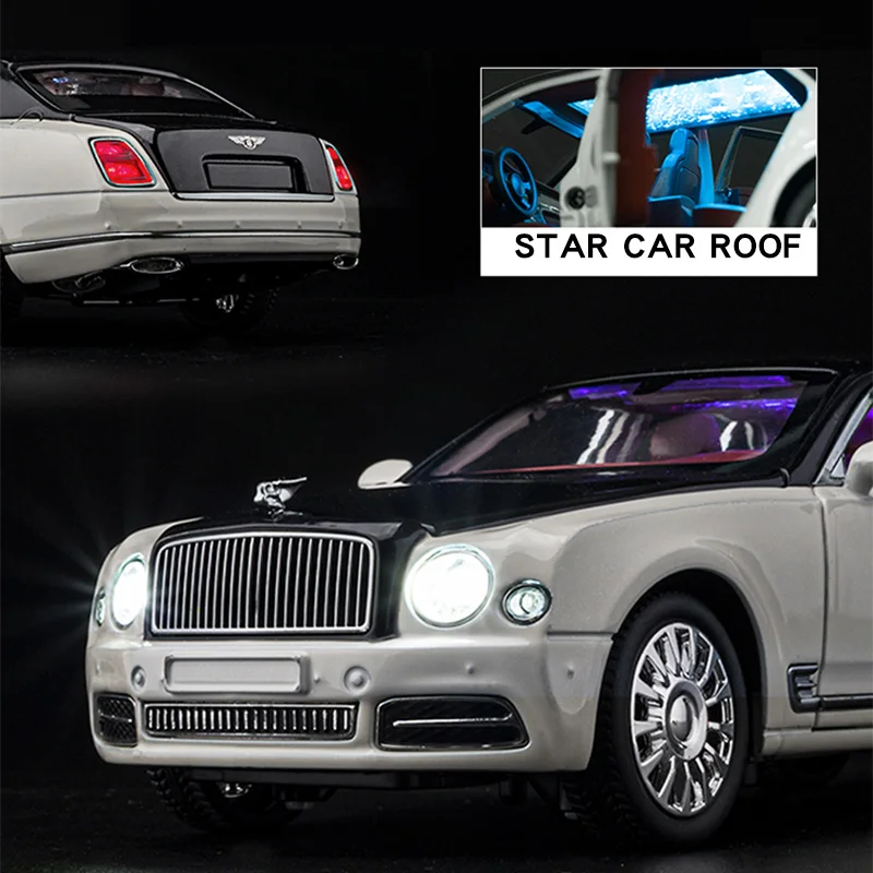 1:24 Scale Bentley Mulsanne Diecast Model Car 3 1:24 Scale Bentley Mulsanne Diecast Model Car - Image 3