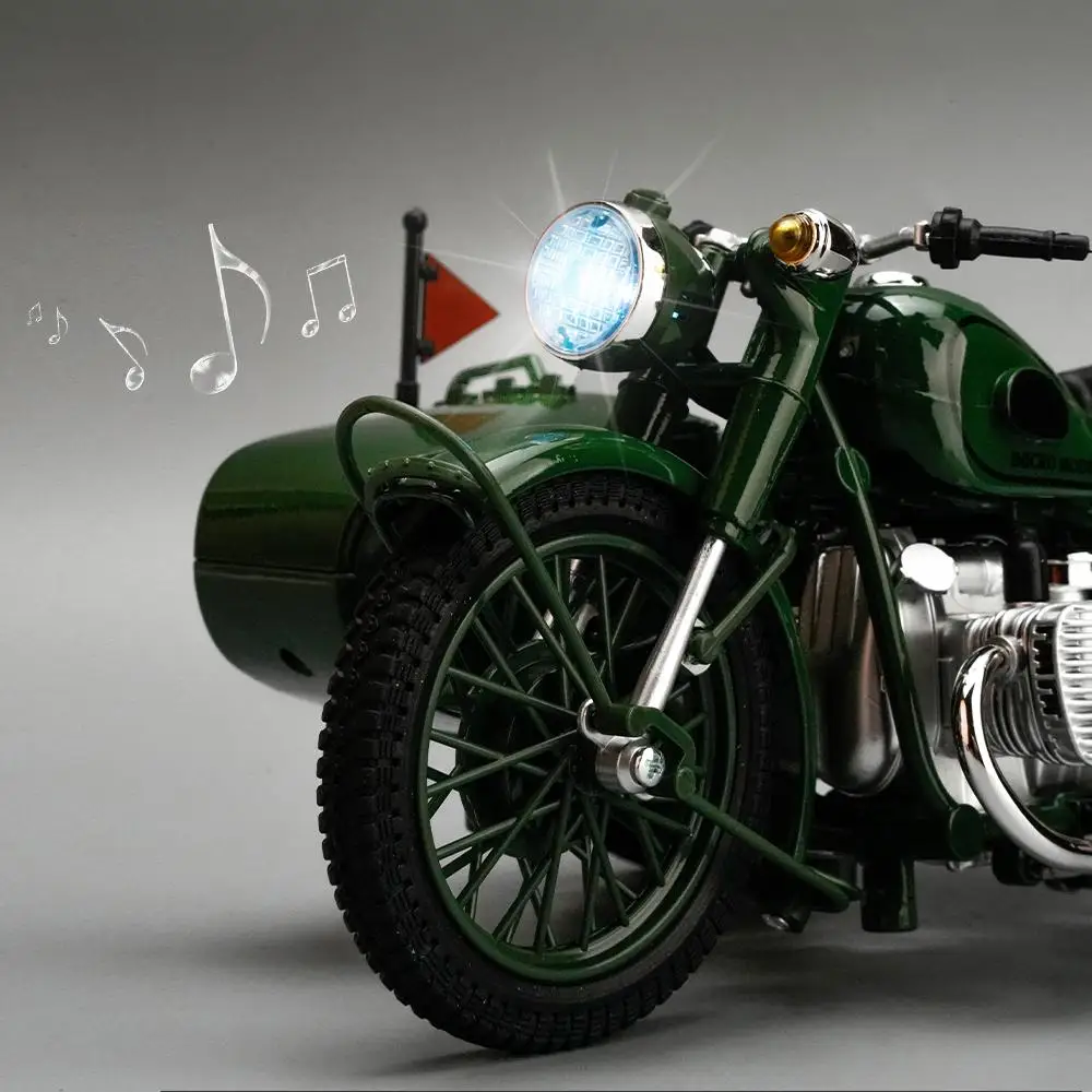 Ural M72 Sidecar Motorcycle 1:10 Scale Model 4 Ural M72 Sidecar Motorcycle 1:10 Scale Model - Image 4