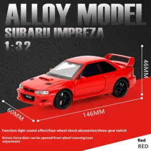 1:32 Scale Subaru Impreza WRX STI Diecast Model 18 Sf08a73d81dee4468a58b25618c36a368U