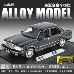 1:32 Crown Alloy Diecast Model Car Black Sedan 19 Sf1125eeb02e84ebfa97bbeb9e5522774R