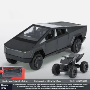1:32 Scale Die-Cast Cybertruck Model with ATV 20 Sf15bf3b88b424042bb4182e3bdf17386y