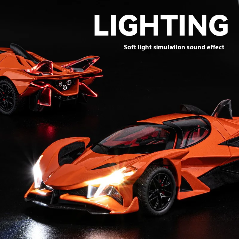 EVO Alloy Model Car in Vibrant Orange 5 EVO Alloy Model Car in Vibrant Orange - Image 5