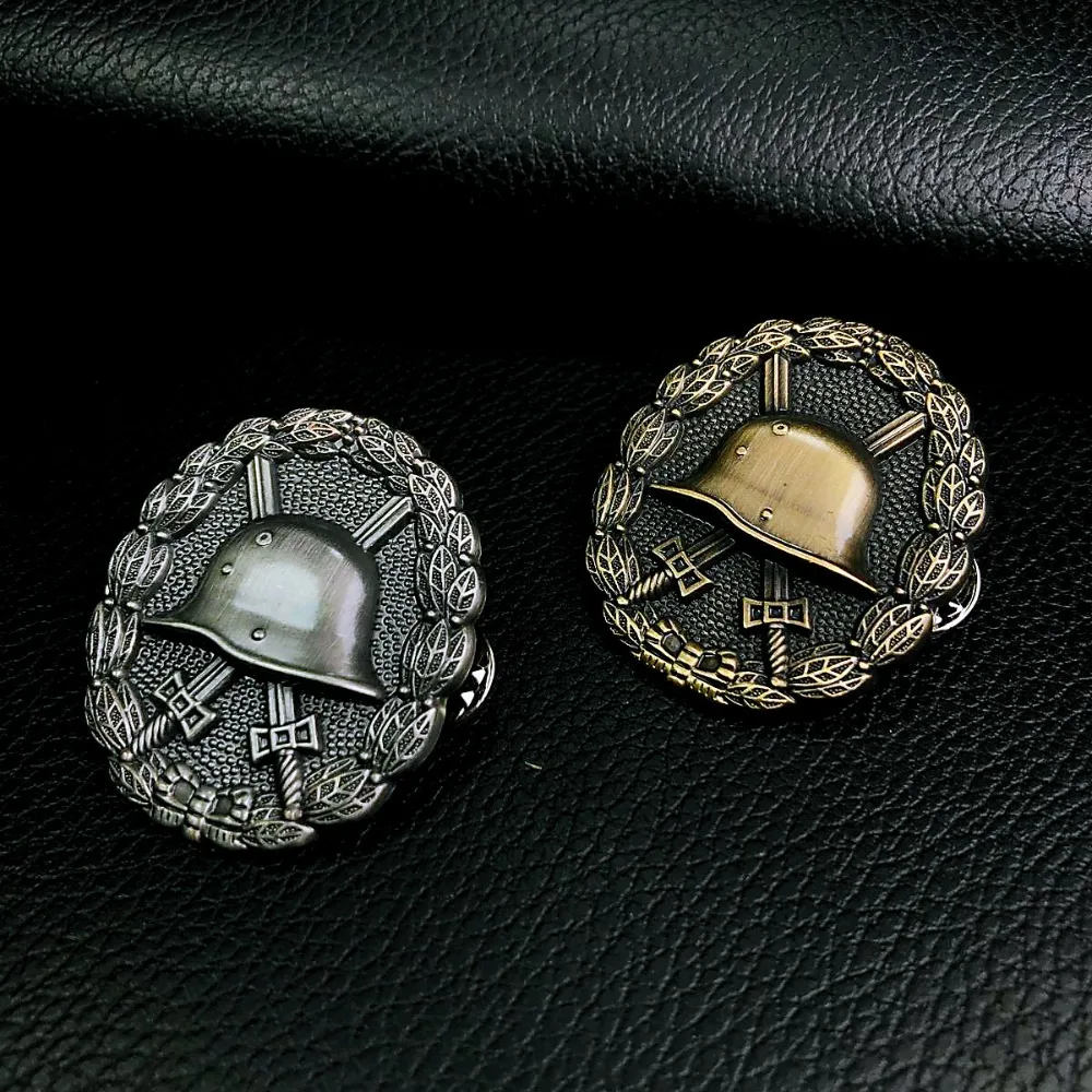 German Metal Badge Medal with Helmet Design 3 German Metal Badge Medal with Helmet Design - Image 3