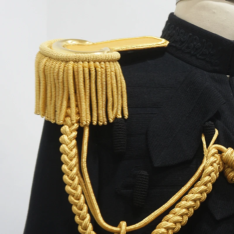 Gold Bullion Shoulder Epaulettes with Fringe 6 Gold Bullion Shoulder Epaulettes with Fringe - Image 6