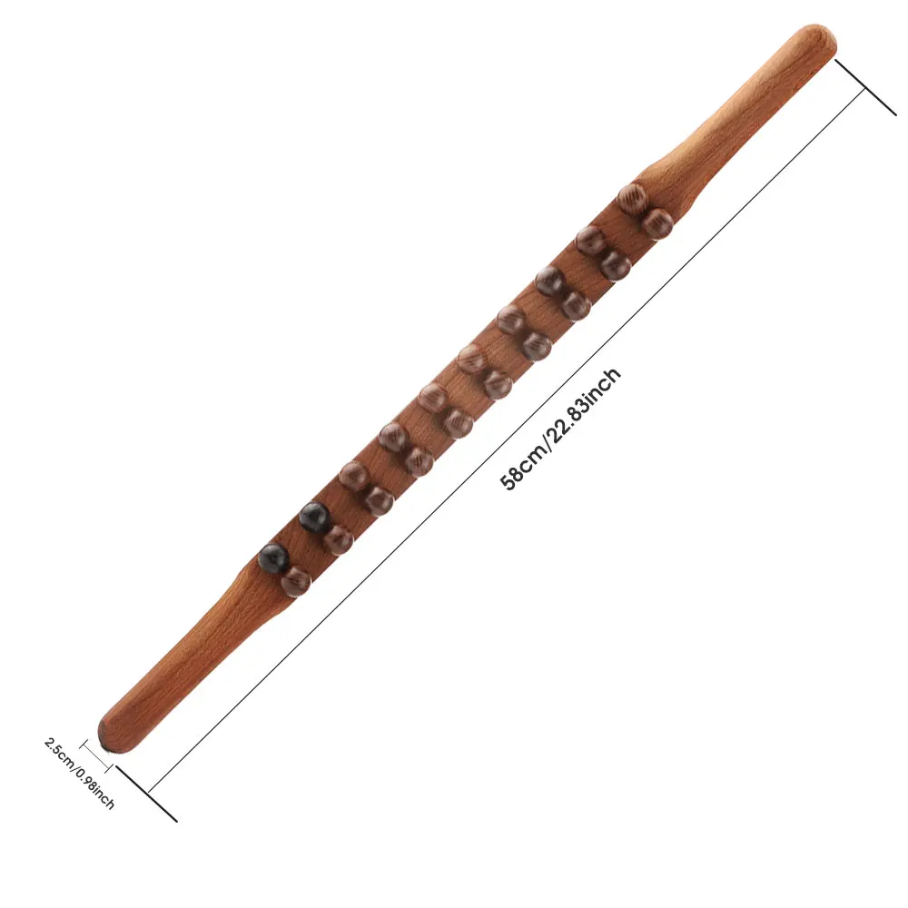 Beech Wood Massage Stick for Body Relaxation 6 Beech Wood Massage Stick for Body Relaxation - Image 6