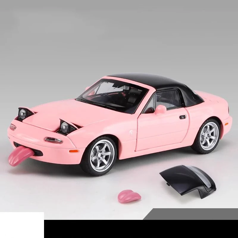 Vibrant Pink Mazda MX-5 Miata Diecast Model 8 Vibrant Pink Mazda MX-5 Miata Diecast Model - Image 8