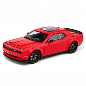 White Dodge Challenger Hellcat Redeye Diecast Model 1:24 30 Sf7ddafd15c814cf3961b60e07daedf31a